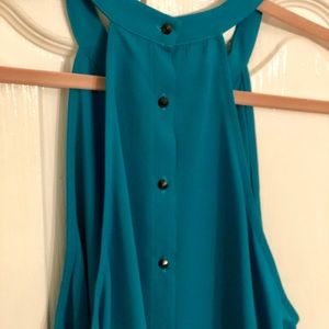 Halter top with buttons up the back